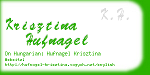 krisztina hufnagel business card